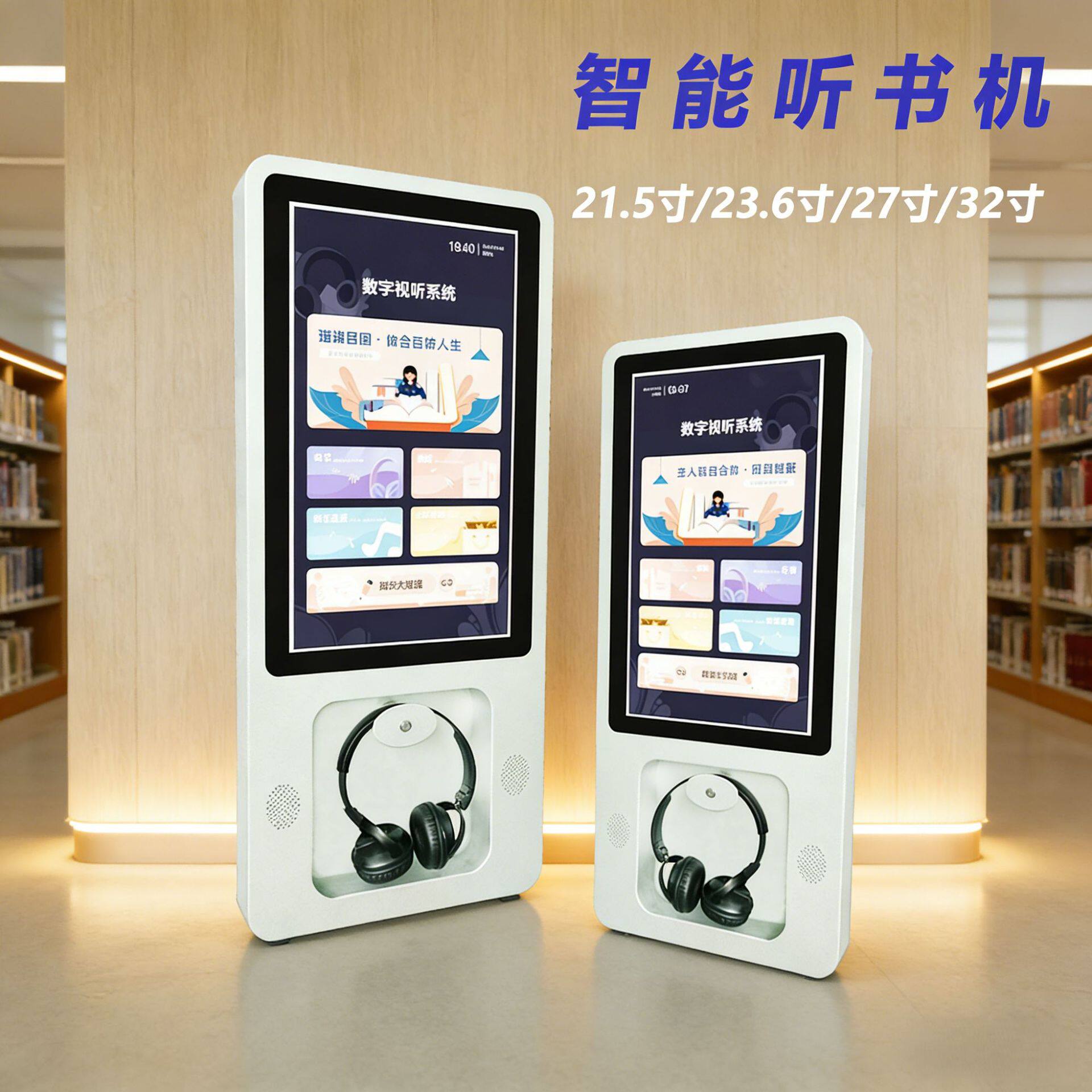 21.5英寸数字电子听书机学校图书馆智能图书资源管理阅读一体机