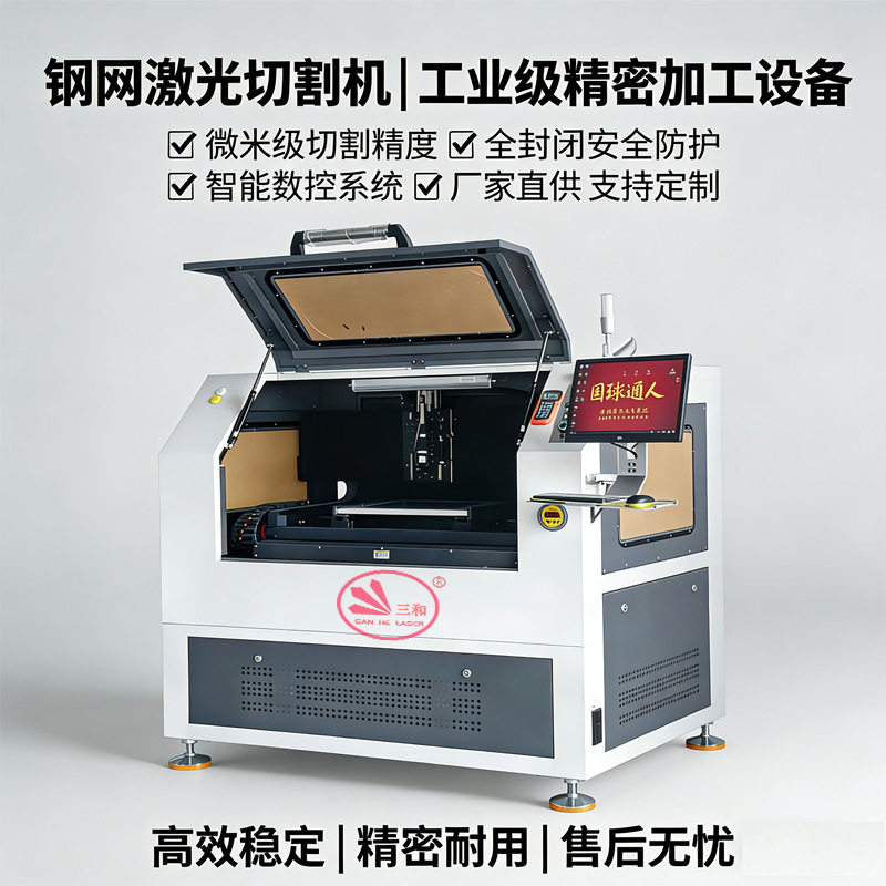 东莞三和钢网激光切割机SMT钢网激光切割机PCB印刷载具切割