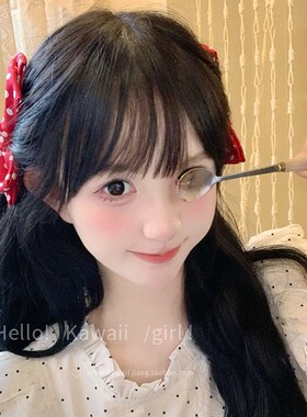 日系少女红色波点蝴蝶结对夹元气感大号发夹可爱jk制服高级感发饰