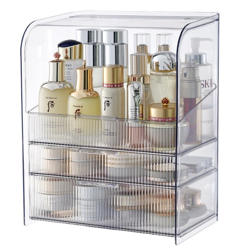 星优化妆品收纳盒桌面高级感护肤品置物架2024新款防尘亚克力盒子