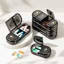 高颜值便携小药盒密封防水分格一日三餐一周七天药品保健品收纳盒