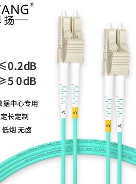 博扬 万兆多模光纤跳线lc-lc 20米 OM3-300双芯尾纤 BY-W20552M