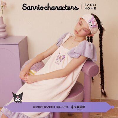 三利浴裙女可穿式浴巾夏三丽鸥薄款睡裙吊带浴袍2024家用吸水裹巾