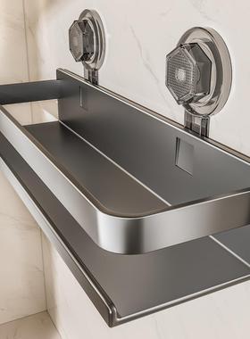 卫生间吸盘置物架浴室洗漱台收纳架免打孔壁挂式挂墙上厕所置物篮