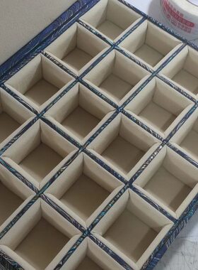 新款便携多宝格手把玉器文玩寿山石收藏盒现货20格收纳盒现货人气