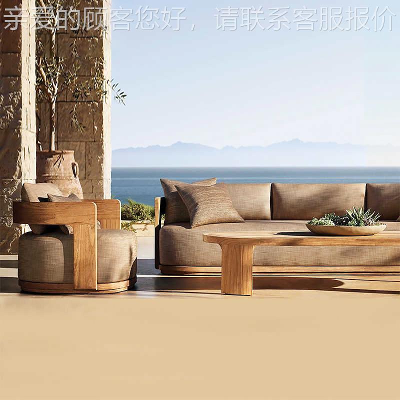 户811外休闲发别墅欧庭沙院园花酒店北样板房民宿露天铝合金家具