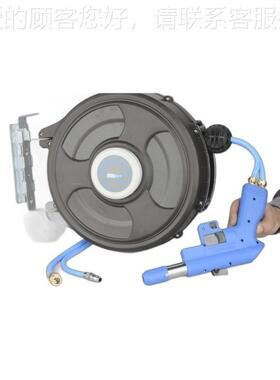 锢一水气伸缩双管卡鼓修伸缩绕线器卷管器高压汽洗车水EXN枪水气