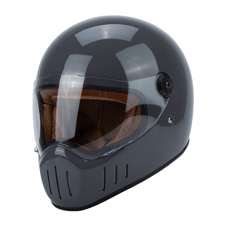 复古摩托车全盔哈雷机车头盔春夏3C认证街车跑盔四U季男女安全帽