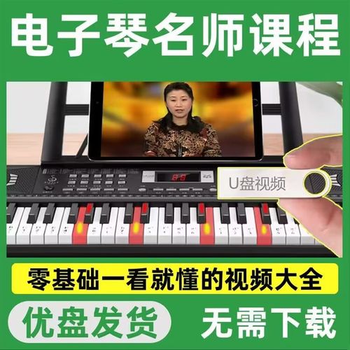 电子琴教学U优盘新手入门全套视频初学者零基础儿童成人自学课程