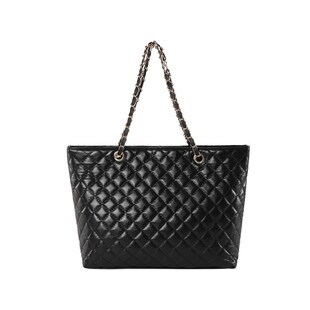 大容量大包包女2023新款潮韩版百搭单肩包斜挎包菱格链条包托特包