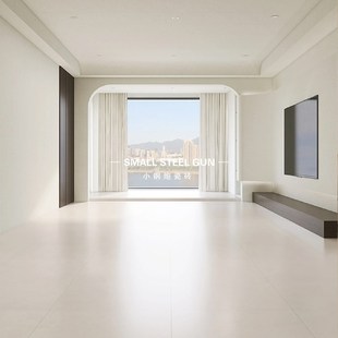 法式 亮光哑光柔光通体超白胚地 奶油白色800x8p00微水泥客厅瓷砖