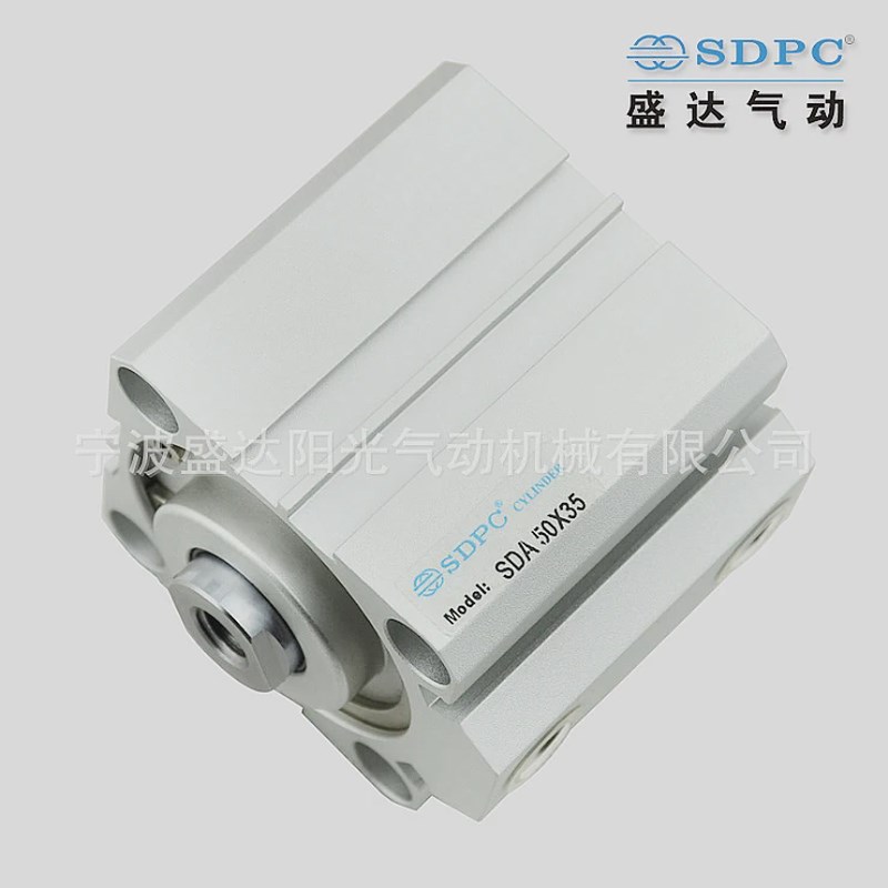 【盛达】SDA50薄型气缸方形气缸: SDA50X5~SDA50X100