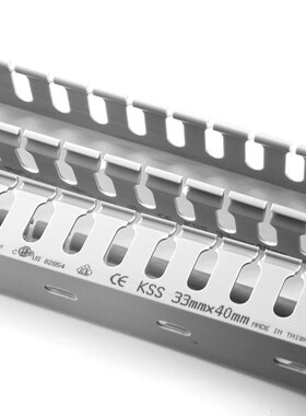 MD-7.2L台湾KSS凯士士UL灰色PVC线槽宽100mm*高50mm 8MM出线孔2米