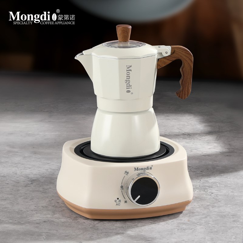 Mongdio黑晶炉摩卡壶专用煮咖啡壶加热炉家用电热炉咖啡加热底座