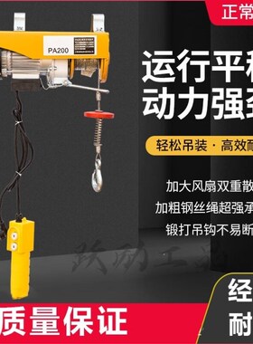 跃励工品微型电动葫芦吊机多功能提升机小型升降起重机E11PA1500*