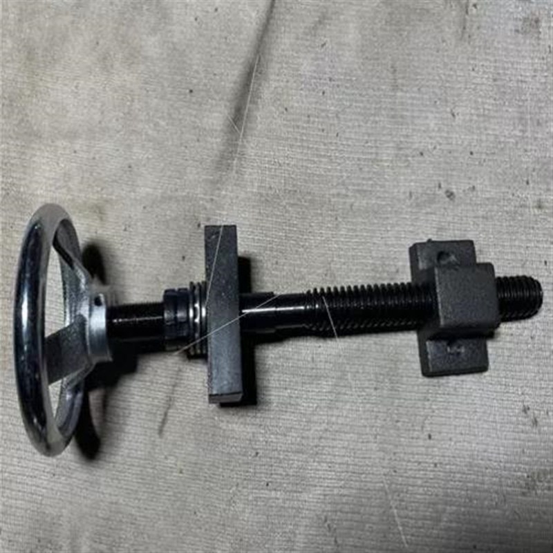 精密T型正反牙丝杆套装45#钢发B黑升降传动轴承套件手摇刻度螺纹