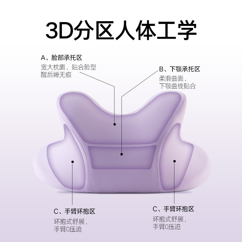 午睡枕小学生趴睡枕头儿童专用教室桌子午睡神器冰丝趴趴枕午休枕