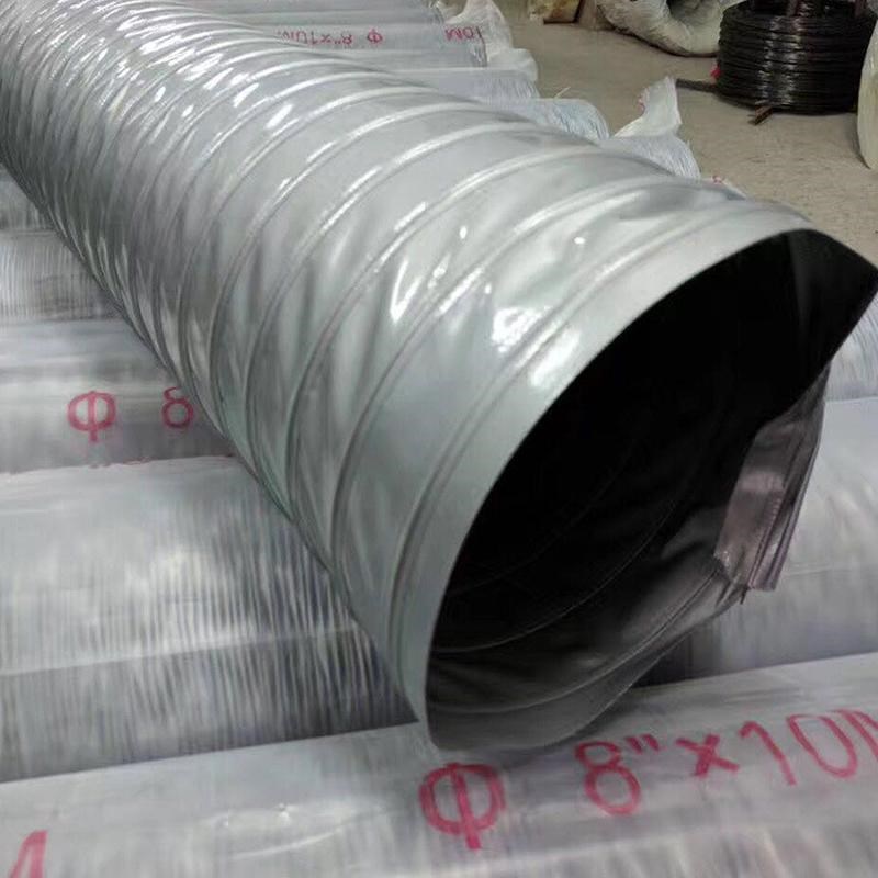 内径160MM尼龙布风管耐高温帆布软管伸缩通风管排气排风管