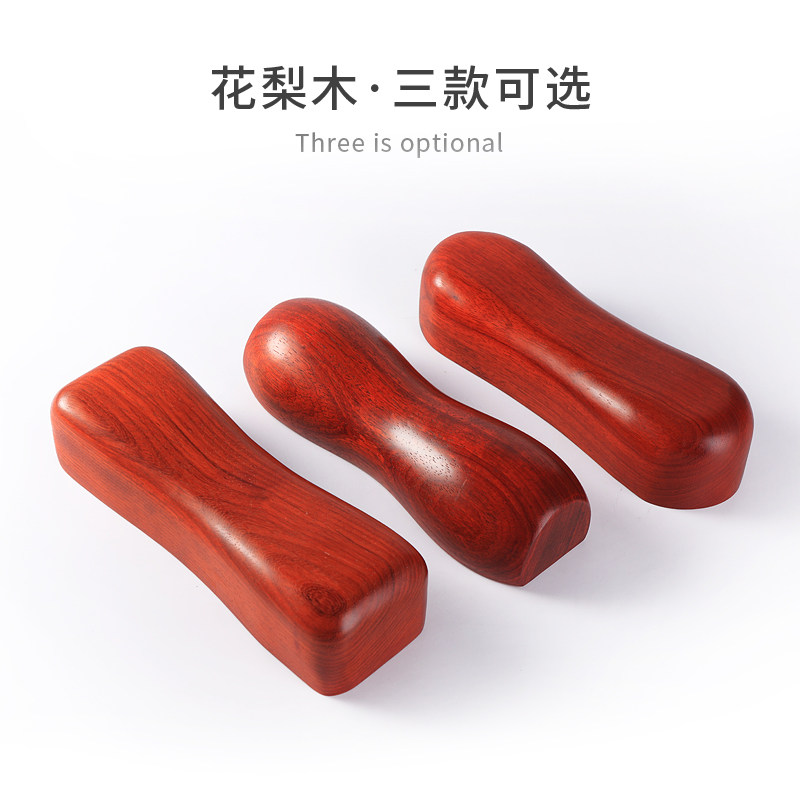 实木木头枕头牵引脖子专用修复理疗颈椎枕圆形富贵包矫正硬木枕头