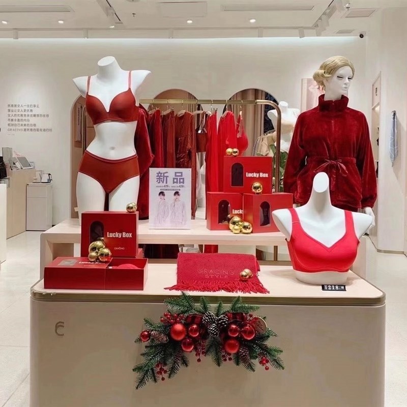 模特道具男 女半身哑白内衣 内裤 D塑料假人体 橱窗陈列展示架模