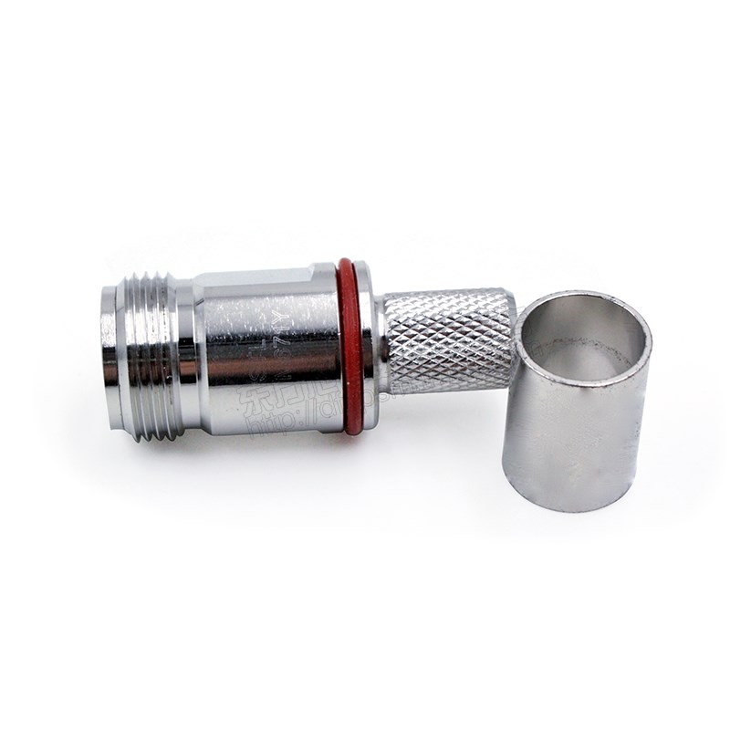 射频连接器 Nh-C-K-7 N型母头 外螺纹内孔 压接 内针免焊接型