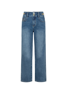 【时菲菲】商场同款遮肉显瘦亲肤磨毛牛仔裤N1310A34625