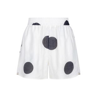 夏季 时菲菲 商场同款 N204A42373B 波点印花松紧腰短裤