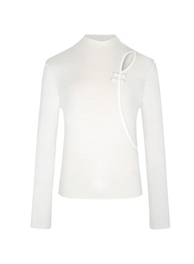 【时菲菲】商场同款冬季半高领绵羊毛针织衫NDY10A34404