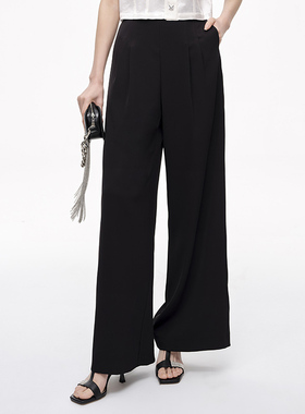 【时菲菲】商场同款夏季新品高腰显瘦阔腿裤N134A42137