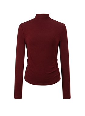 【时菲菲】商场同款春季新品胸前提花半高领打底衫N031A51266