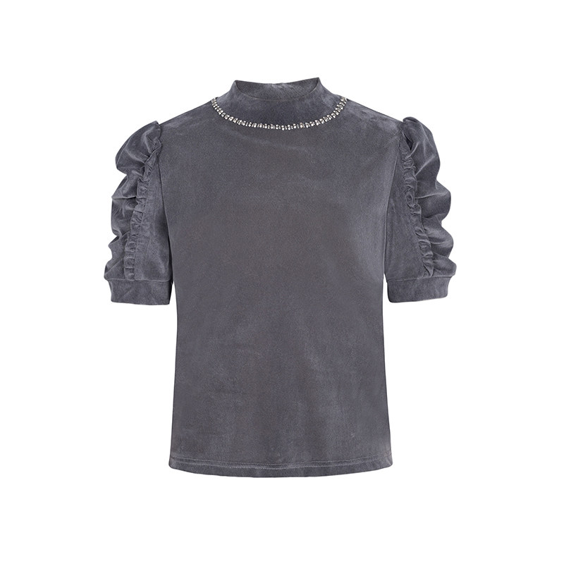 【●源链接勿动●】商场同款春秋新品立体褶钉钻上衣N037A43583,女装/女士精品,毛针织衫,淘宝优惠券,粉丝福利购,淘宝优惠卷