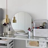 轻奢化妆镜台式 饰用镜 简约镜子网红梳妆镜大号美妆镜卧室高清镜装