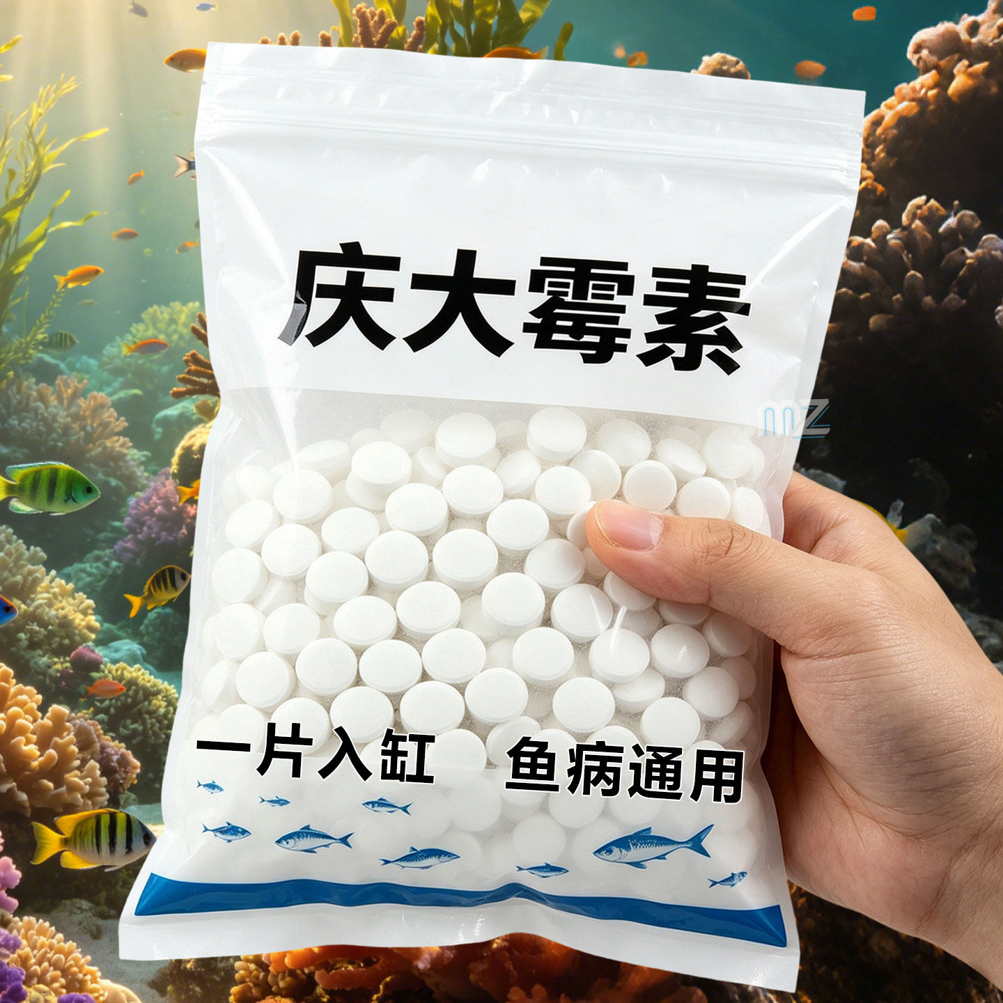 庆大霉素鱼用金鱼锦鲤预防烂尾烂鳍进口专用烂身药病鱼药正品炸鳞