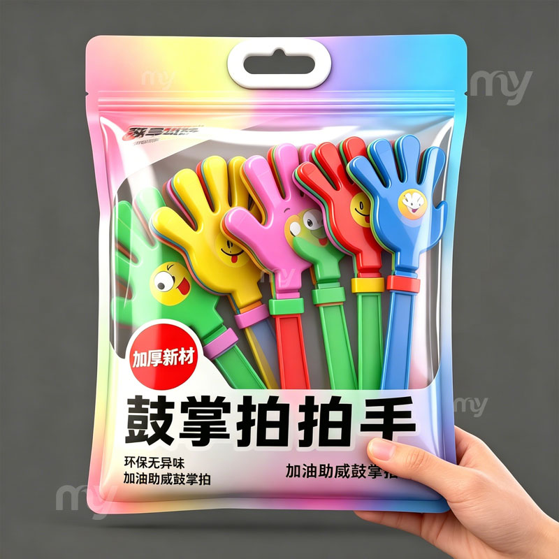 鼓掌拍拍手巴掌发光手掌笑脸拍手