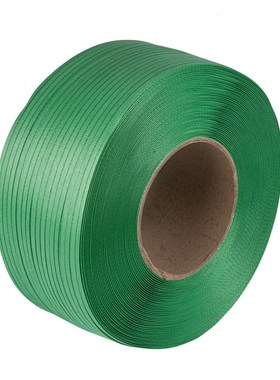 厂家PP塑料打包带轻质带绿色机用拉力125kg半自动可印lYogo打包带