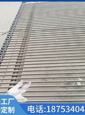 不锈钢支轴链网带链杆式传动带流水线304耐腐蚀清洗线网链输送带