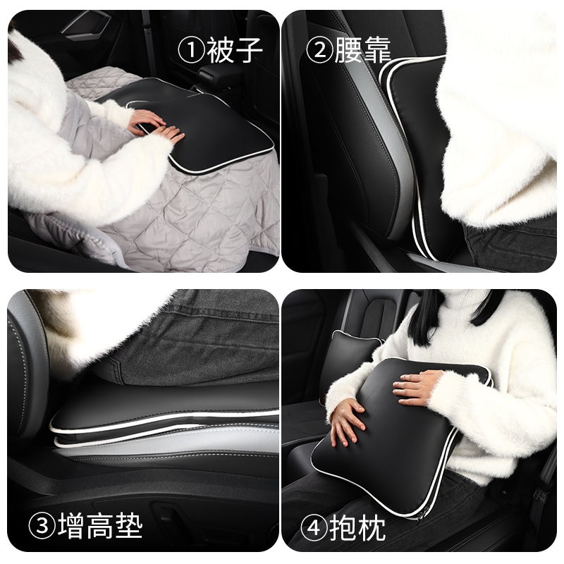 红旗H5/H9/HS5/HQ9/E-QM5/HS7/E-HS9汽车抱枕被子两用可折叠靠枕