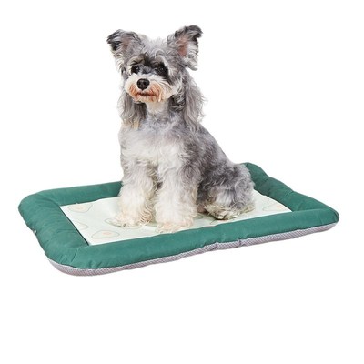 新款夏季冰丝狗窝草席凉感透气宠物垫狗用品窝垫X降温凉席猫窝