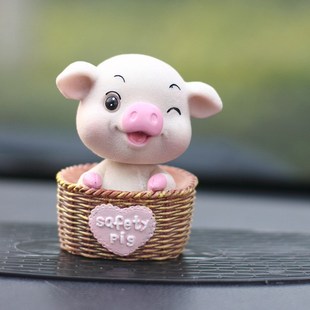 车内饰品摆件创意可爱摇头公仔高档汽车车饰N小装 饰品车载用品男