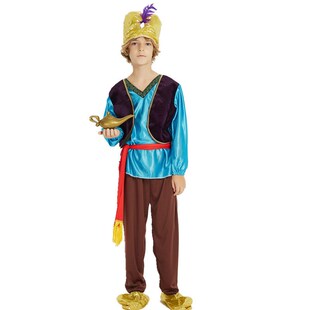 万圣节cos童话故事阿拉丁服装六一儿童节男童印度小Z王子演出服