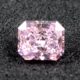 冰花切长方形粉钻高碳钻裸石雷迪恩切割女浅粉色钻石裸钻美国进口