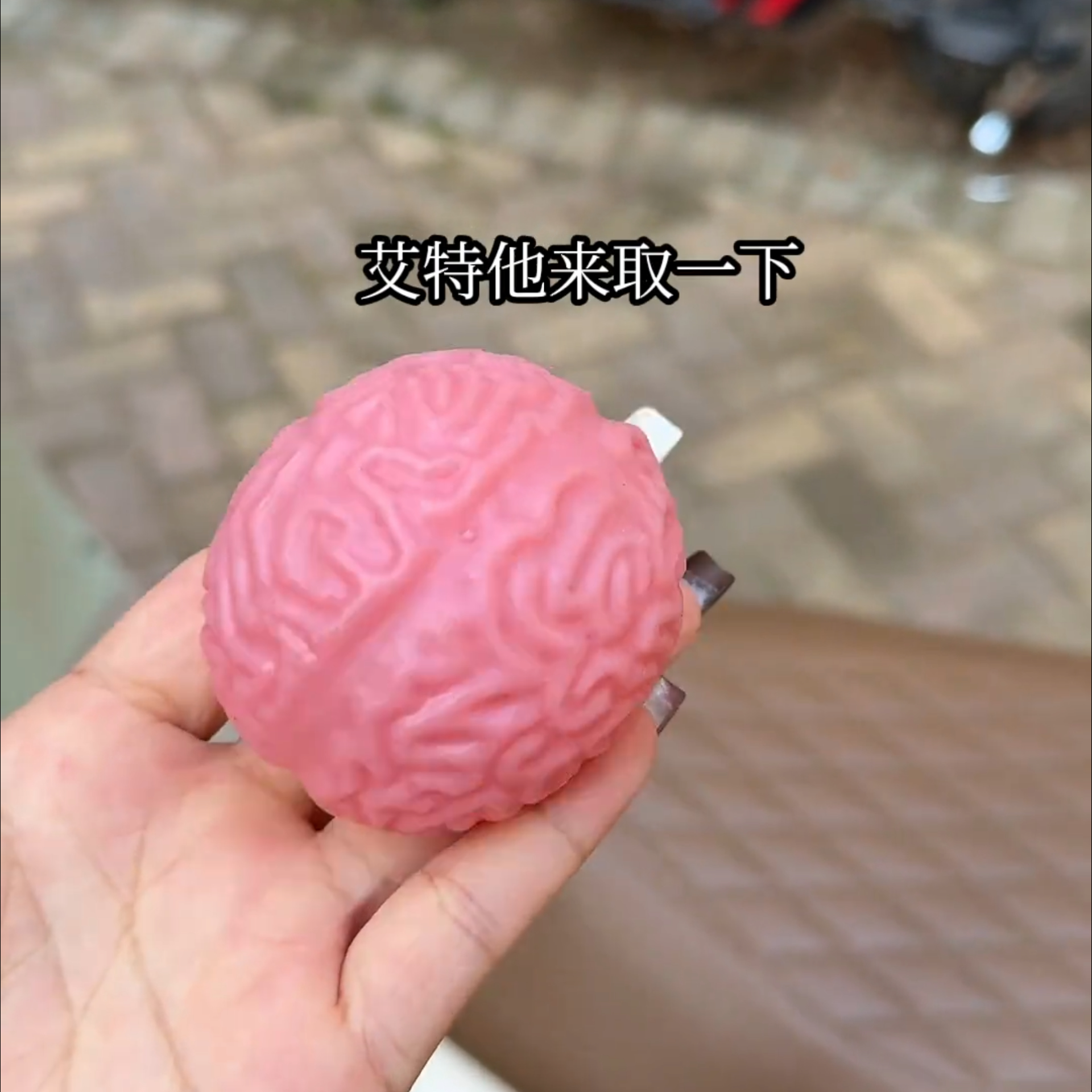 抖音同款搞怪发泄玩具小脑减压脑浆发泄球形水脑子捏捏乐解压