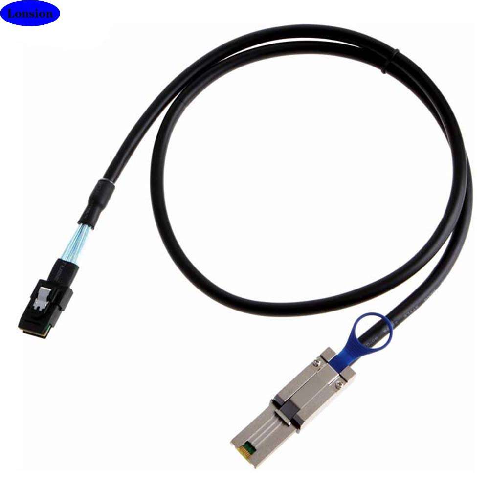 MINI SAS 8087转SAS HD SFF-8088服务器机内外高速连接线束