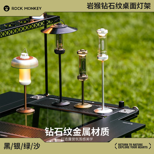 岩猴1/4铝合金法兰盘桌面灯架
