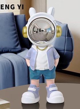 诚装艺空人宇航员桌面电摆件客厅宇E航员视柜酒柜玄关太高档轻奢