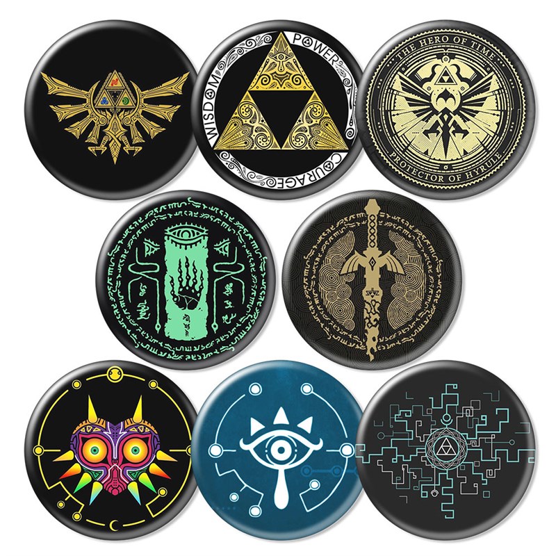 塞尔达传说王国之泪冰箱贴吧唧徽章林克旷野之息游戏周边二次元