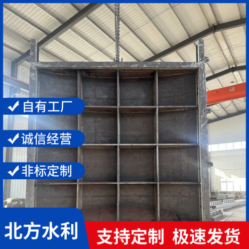 北方水利潜孔式钢制闸门机门一体钢制闸门弧形闸门启闭机