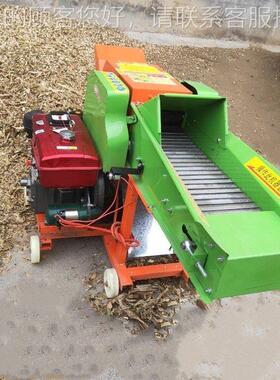 卧式殖家RRW用型机饲料揉丝机 牛羊养切草 输送出料圆盘高喷带铡