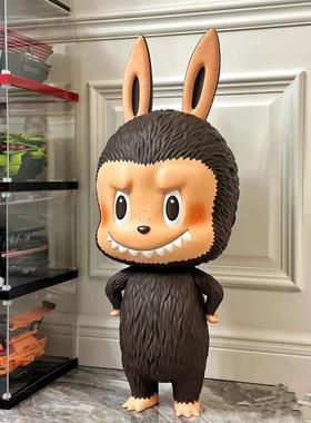 网红可爱插腰拉布布摆件大号落地卡通雕塑艺术品客厅家居玄关装饰