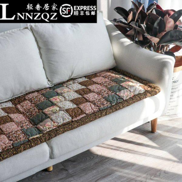 LNNZQZ沙发垫四季防滑高档布艺田园绗缝加厚组合沙发坐垫定做简约,居家布艺,沙发垫,淘宝优惠券,粉丝福利购,淘宝优惠卷